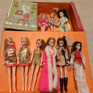 Vintage 1970 Lot of Topper Dawn Dolls